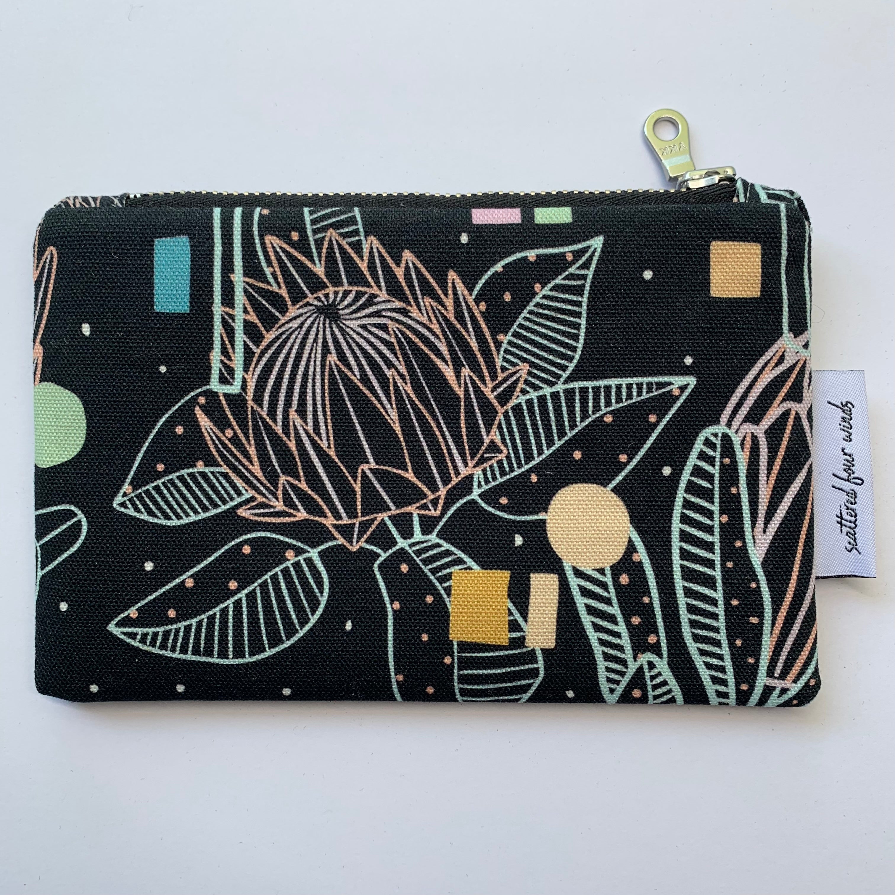 Neon coin top purse