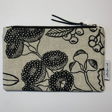 Load image into Gallery viewer, Small Clutch - Botanica in Coal II
