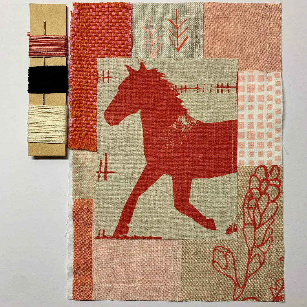 Slow Stitching Kit - Red Brumby I
